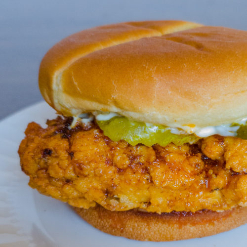 Fried Chicken Sandwich (Spicy!) - Eating For Luu