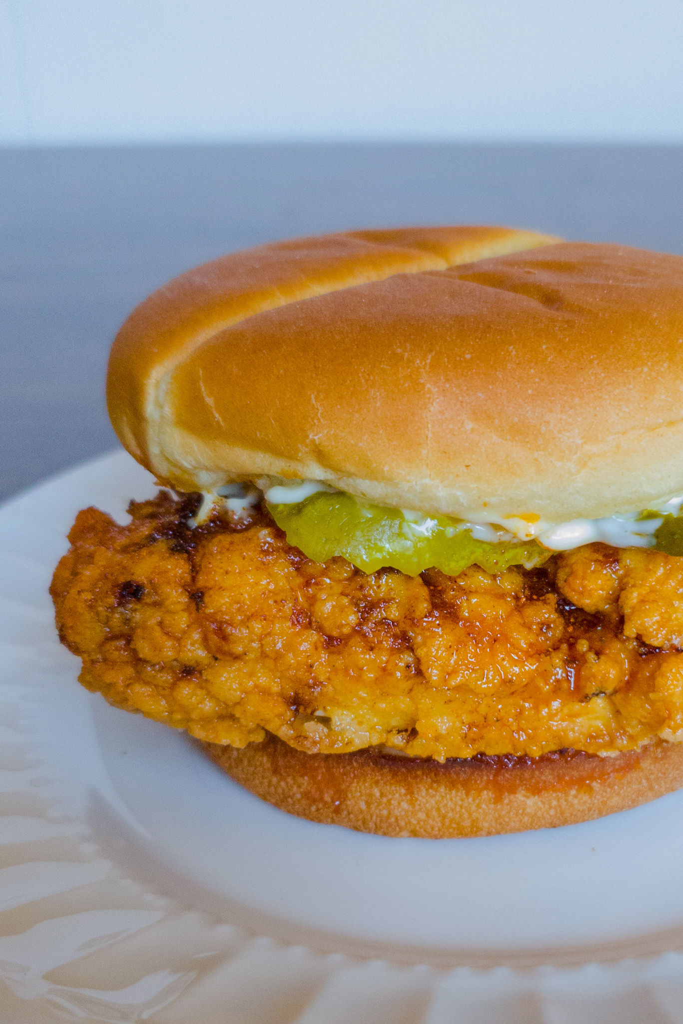 Fried Chicken Sandwich (Spicy!) - Eating For Luu