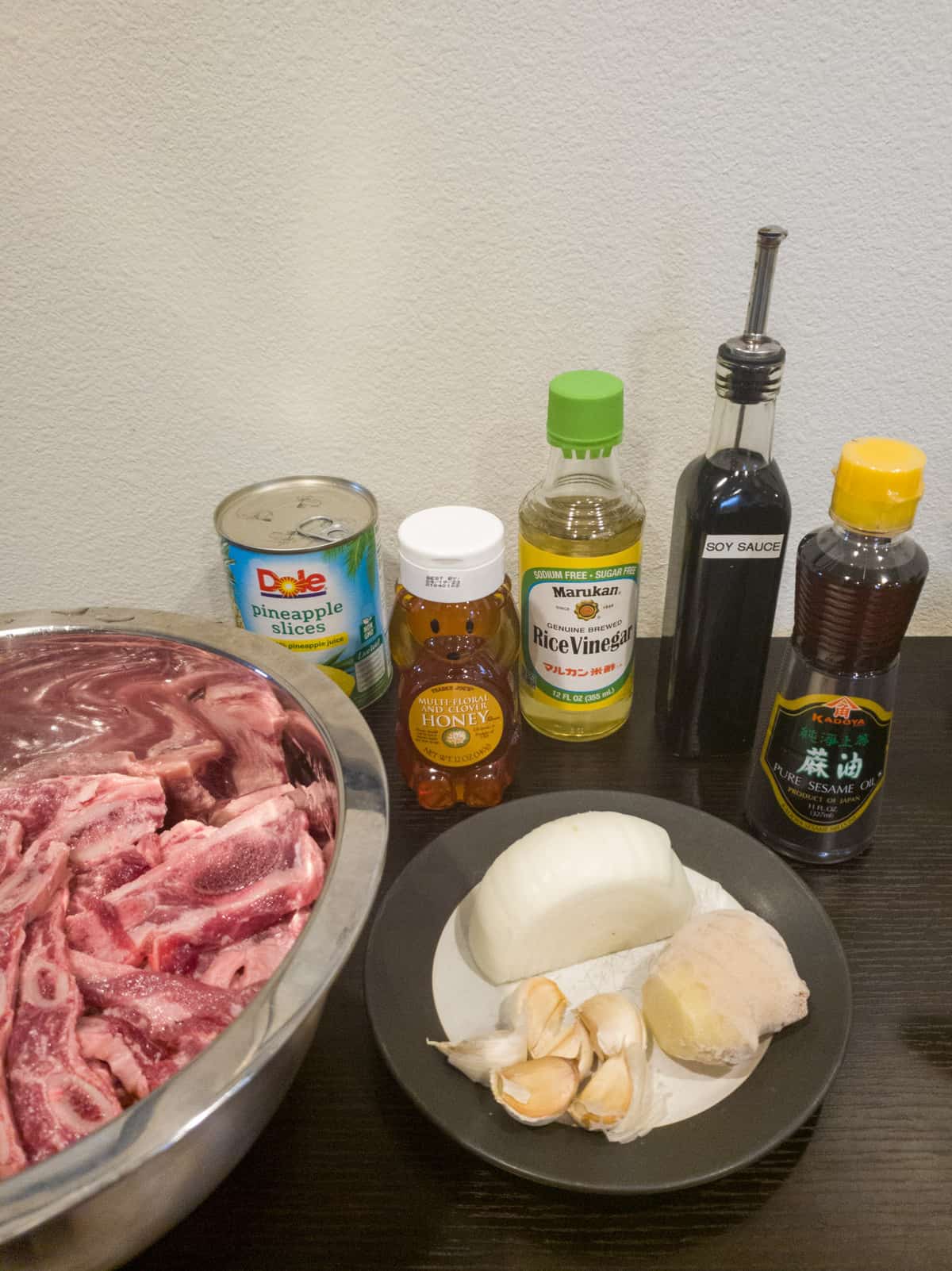 ingredients for LA galbi