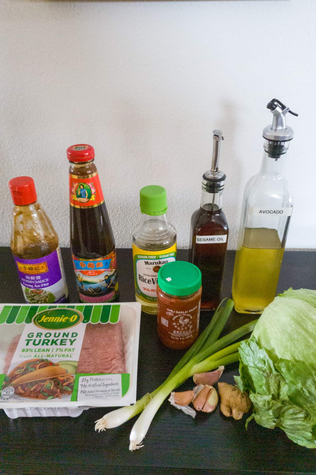 ingredients for lettuce wraps