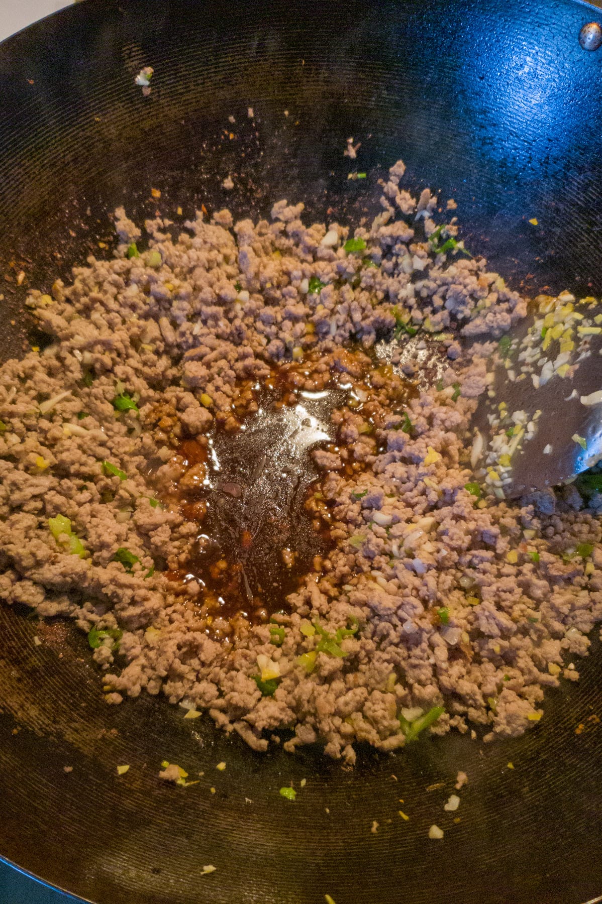 meat and sauce for lettuce wraps