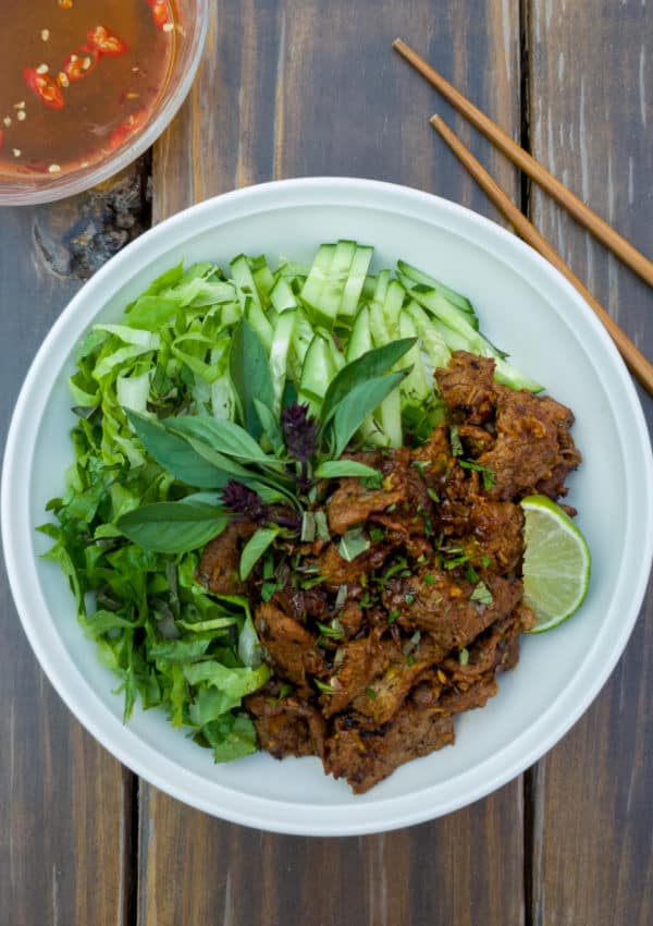 lemongrass beef stir fry with fish sauce